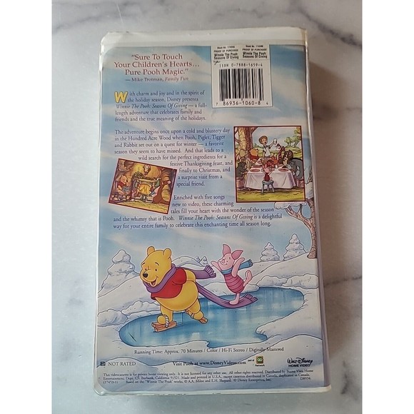 Winnie the Pooh - Seasons of Giving (VHS, 1999, Slipsleeve) - Picture 6 of 10